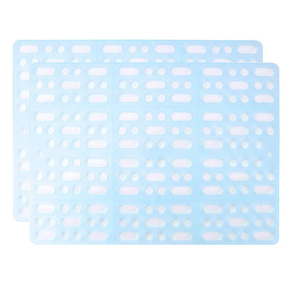 2pcs Rabbit Foot Mat Large Plastic Cage Mat for Guinea Pig Pet Cage Accessories - Blue V528-FOOT-PAD-BLUE-2PCS-680425