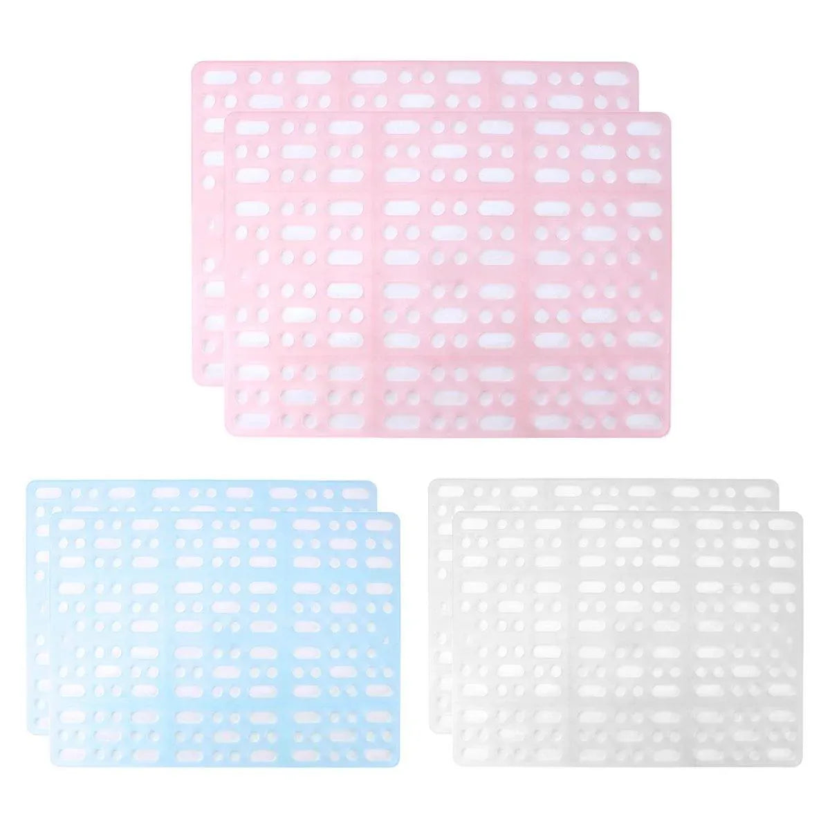 2pcs Rabbit Foot Mat Large Plastic Cage Mat for Guinea Pig Pet Cage Accessories - Pink V528-FOOT-PAD-PINK-2PCS-223120