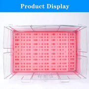 2pcs Rabbit Foot Mat Large Plastic Cage Mat for Guinea Pig Pet Cage Accessories - Pink V528-FOOT-PAD-PINK-2PCS-223120