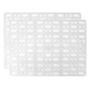 2pcs Rabbit Foot Mat Large Plastic Cage Mat for Guinea Pig Pet Cage Accessories - White V528-FOOT-PAD-WHITE-2PCS-904400