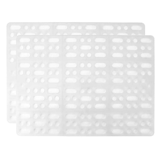 2pcs Rabbit Foot Mat Large Plastic Cage Mat for Guinea Pig Pet Cage Accessories - White V528-FOOT-PAD-WHITE-2PCS-904400