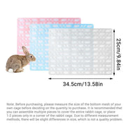 2pcs Rabbit Foot Mat Large Plastic Cage Mat for Guinea Pig Pet Cage Accessories - White V528-FOOT-PAD-WHITE-2PCS-904400
