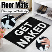 Non Slip Absorbent Bathroom Floor Mat Soft Washable Door Rug Home Decor V528-FOOT-PADS-BLACK-725092