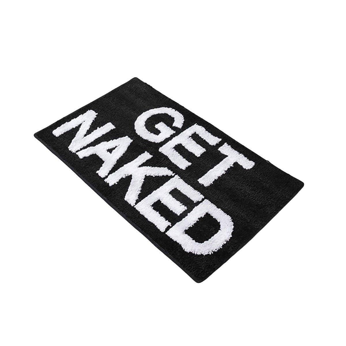 Non Slip Absorbent Bathroom Floor Mat Soft Washable Door Rug Home Decor V528-FOOT-PADS-BLACK-725092