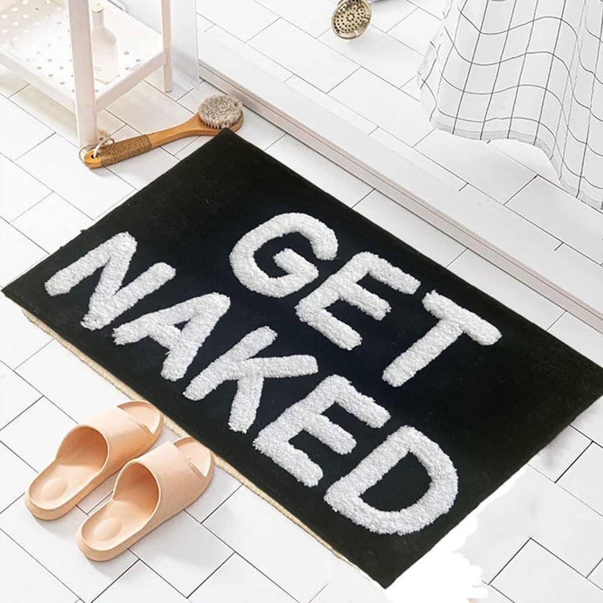 Non Slip Absorbent Bathroom Floor Mat Soft Washable Door Rug Home Decor V528-FOOT-PADS-BLACK-725092