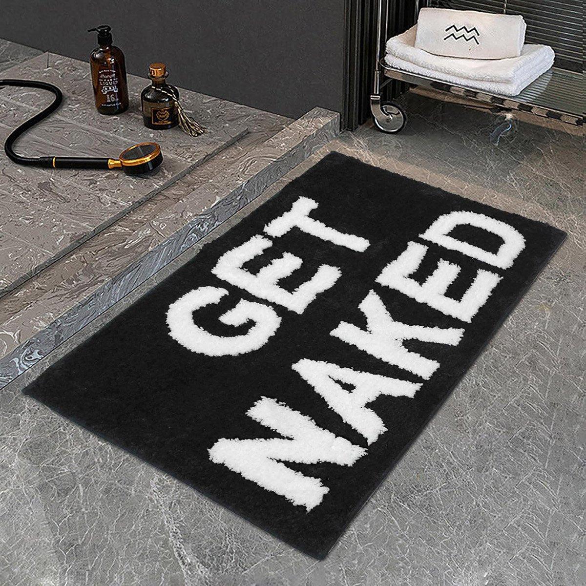 Non Slip Absorbent Bathroom Floor Mat Soft Washable Door Rug Home Decor V528-FOOT-PADS-BLACK-725092