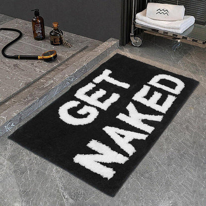Non Slip Absorbent Bathroom Floor Mat Soft Washable Door Rug Home Decor V528-FOOT-PADS-BLACK-725092