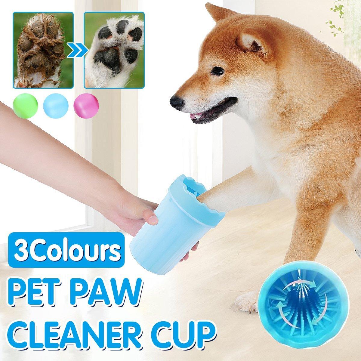 Dog Paw Cleaner Pet cat Foot Washer Cup Feet Clean Brush Cleaning Paws Wash Tool - Blue V528-FOOT-SOAKING-CUP-BLUE-456084