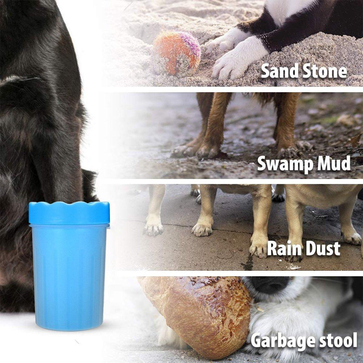 Dog Paw Cleaner Pet cat Foot Washer Cup Feet Clean Brush Cleaning Paws Wash Tool - Blue V528-FOOT-SOAKING-CUP-BLUE-456084