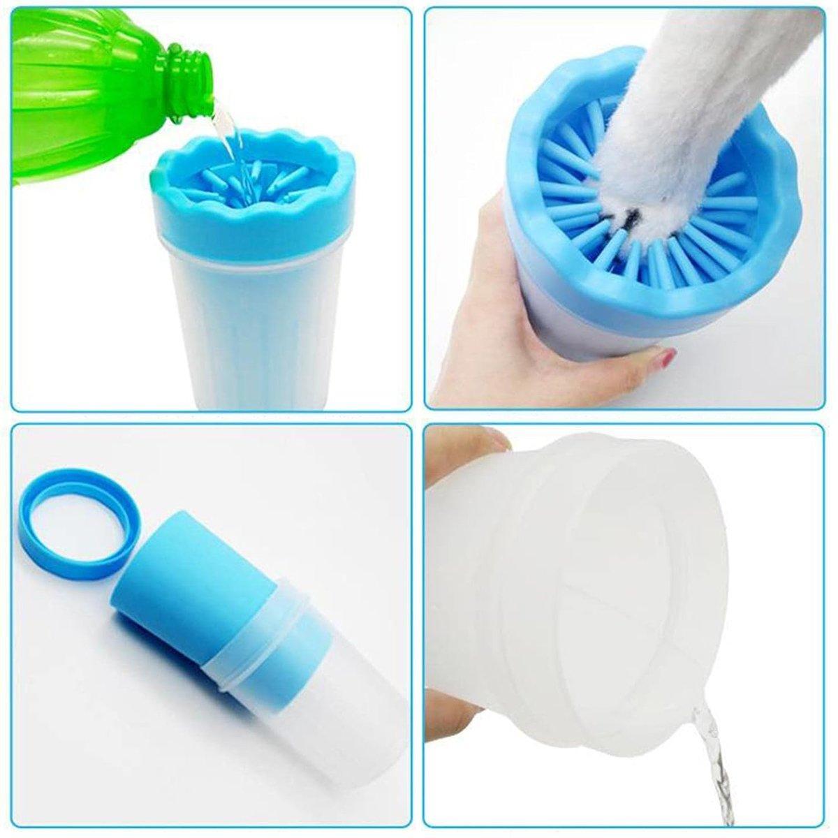 Dog Paw Cleaner Pet cat Foot Washer Cup Feet Clean Brush Cleaning Paws Wash Tool - Green V528-FOOT-SOAKING-CUP-GREEN-591639