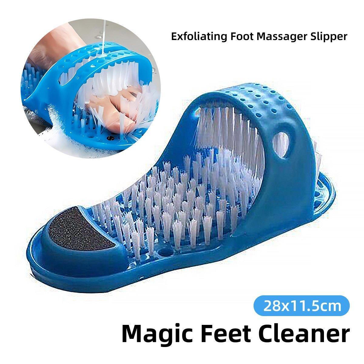 Foot Scrubber Massage Slippers with Suction Cups Exfoliating Dead Skin Cleaner V528-FOOT-WASH-BLUE-198074