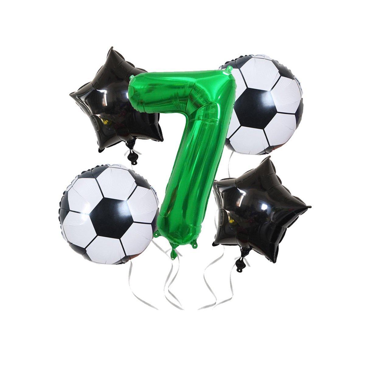 32 Inch Green Soccer Balloons 5 Pieces Set World Cup Birthday Party Decoration - 9 V528-FOOTBALL-BALLOON-9-182210