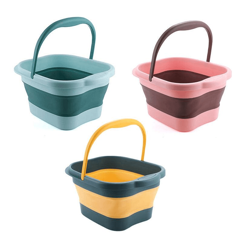 Folding Foot Spa Pedicure Bath Massage Tub Bucket Feet Basin Therapy Luxury - Green V528-FOOTBATH-GREEN-52413