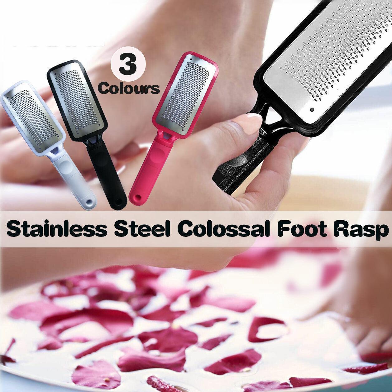 Stainless Steel Foot File Scraper Grater Pedicure Rasp Callus Remover Tool - Rose Red V528-FOOTCOLOUR-ROSERED38937