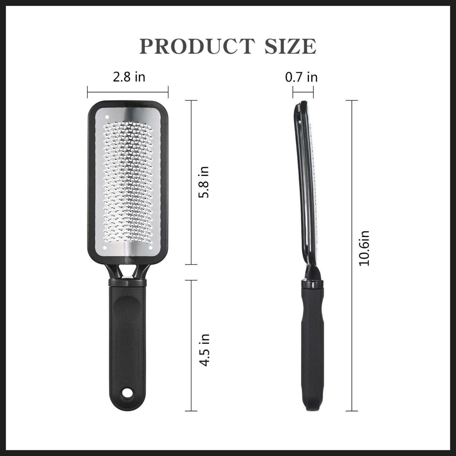 Stainless Steel Foot File Scraper Grater Pedicure Rasp Callus Remover Tool - Rose Red V528-FOOTCOLOUR-ROSERED38937