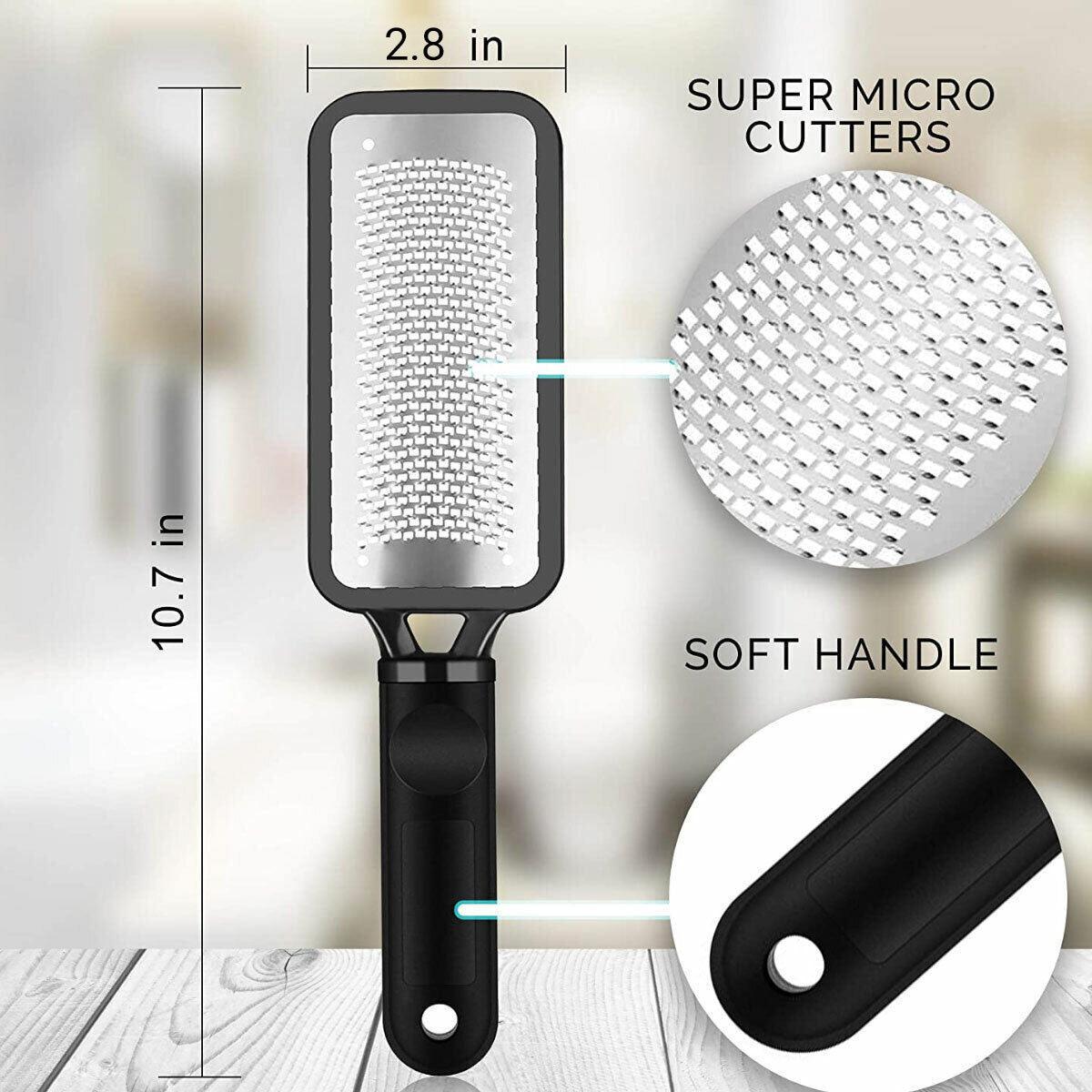 Stainless Steel Foot File Scraper Grater Pedicure Rasp Callus Remover Tool - Rose Red V528-FOOTCOLOUR-ROSERED38937