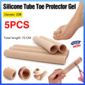 5Pcs Silicone Tube Toe Gel Protector Corn Relief Foot Pain Soft Cushion Pad Cap V528-FOOTPAIN-5PCS-249461