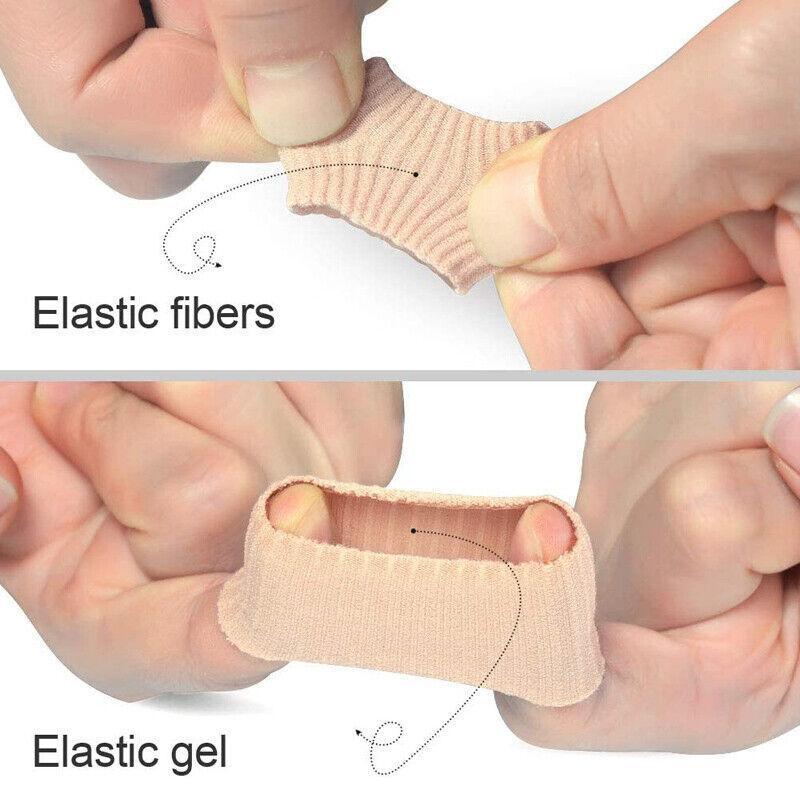 5Pcs Silicone Tube Toe Gel Protector Corn Relief Foot Pain Soft Cushion Pad Cap V528-FOOTPAIN-5PCS-249461
