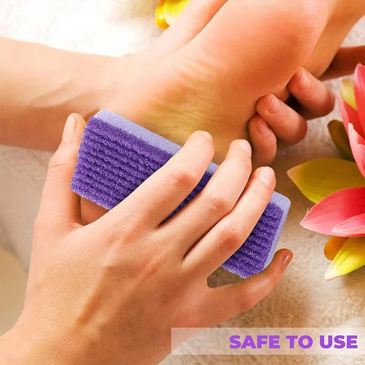 4X Pumice Foot Stone File Exfoliate Rasp Dead Skin Scrub Pedicure Remove Sands V528-FOOTRUBBINGSTONE-4PCS-31941