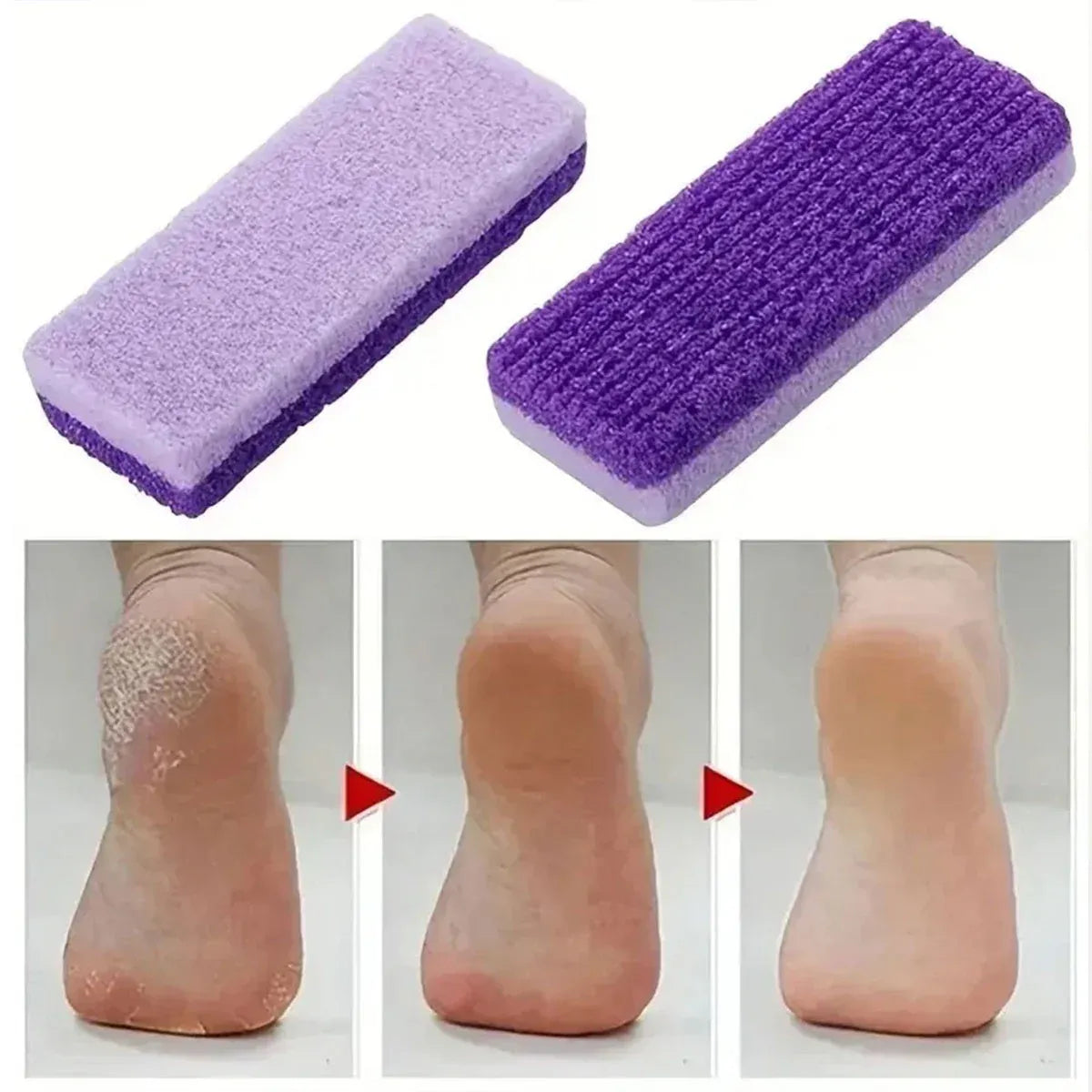 4X Pumice Foot Stone File Exfoliate Rasp Dead Skin Scrub Pedicure Remove Sands V528-FOOTRUBBINGSTONE-4PCS-31941