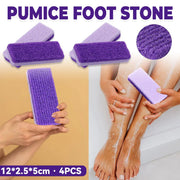4X Pumice Foot Stone File Exfoliate Rasp Dead Skin Scrub Pedicure Remove Sands V528-FOOTRUBBINGSTONE-4PCS-31941