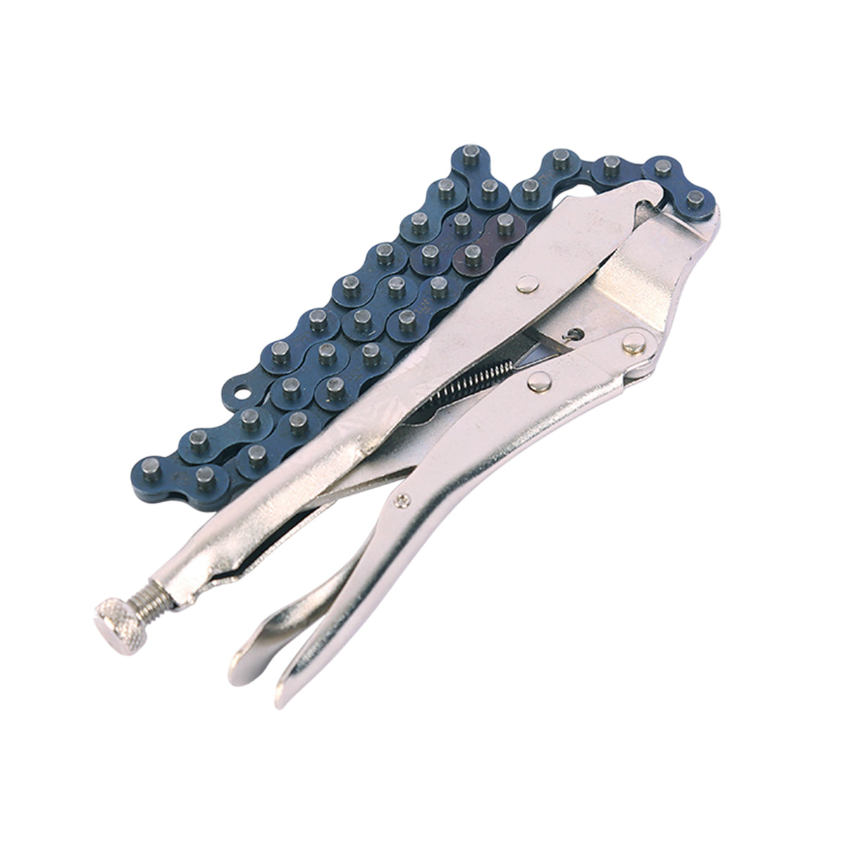 Chain Clamp Pliers Tool Multi Functional Fixed Grip Forceps Repair Maintenance V528-FORCEPS-9INCH-874057