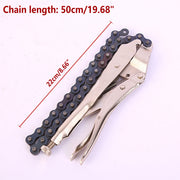 Chain Clamp Pliers Tool Multi Functional Fixed Grip Forceps Repair Maintenance V528-FORCEPS-9INCH-874057