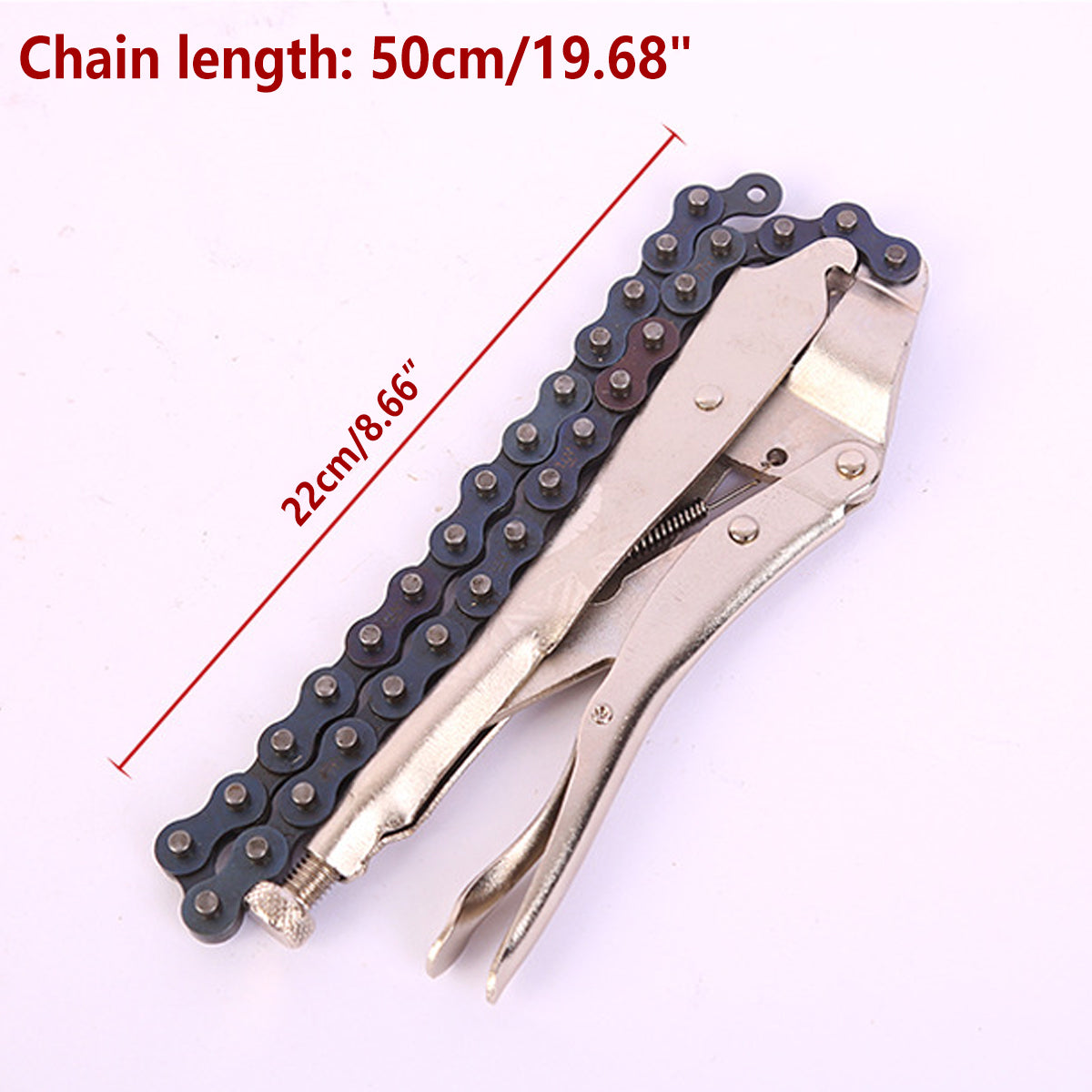Chain Clamp Pliers Tool Multi Functional Fixed Grip Forceps Repair Maintenance V528-FORCEPS-9INCH-874057