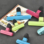 12pcs Plastic Bag Clips Food Storage Sealing Clips Snack Sealer Multi Purpose V528-FRESH-KEEPING-CLIP-12PCS-469200