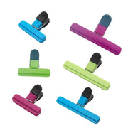12pcs Plastic Bag Clips Food Storage Sealing Clips Snack Sealer Multi Purpose V528-FRESH-KEEPING-CLIP-12PCS-469200