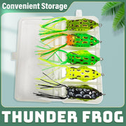 5pcs Soft Frog Lure Set Fishing Bait Frog Fake Lures for Bass Fishing Tackle V528-FROG-BAIT-5IN1BOX-256844