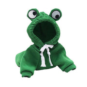 Warm Hooded Cartoon Frog Pet Clothes for Dogs and Cats Autumn Winter Vest - XL