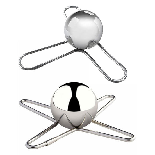 3/4 Forks Stainless Steel Ice Balls Reusable Spherical Whisky Chilling Stones - 4 Forks V528-FROZEN-BALL-SILVER-4-814329