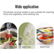 Stainless Steel Telescopic Sink Basket Multi Purpose Fruit Vegetable Strainer V528-FRUIT-BASKET-824570