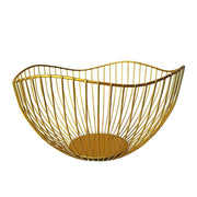 Large Iron Fruit Storage Basket Home Decor Snack Candy Plate Living Room Basket - Black V528-FRUIT-BASKET-BLACK-199667