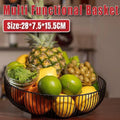 Multi Functional Wire Storage Basket Fruit Vegetable Holder for Kitchen Counter V528-FRUIT-BASKET-BLACK-973851