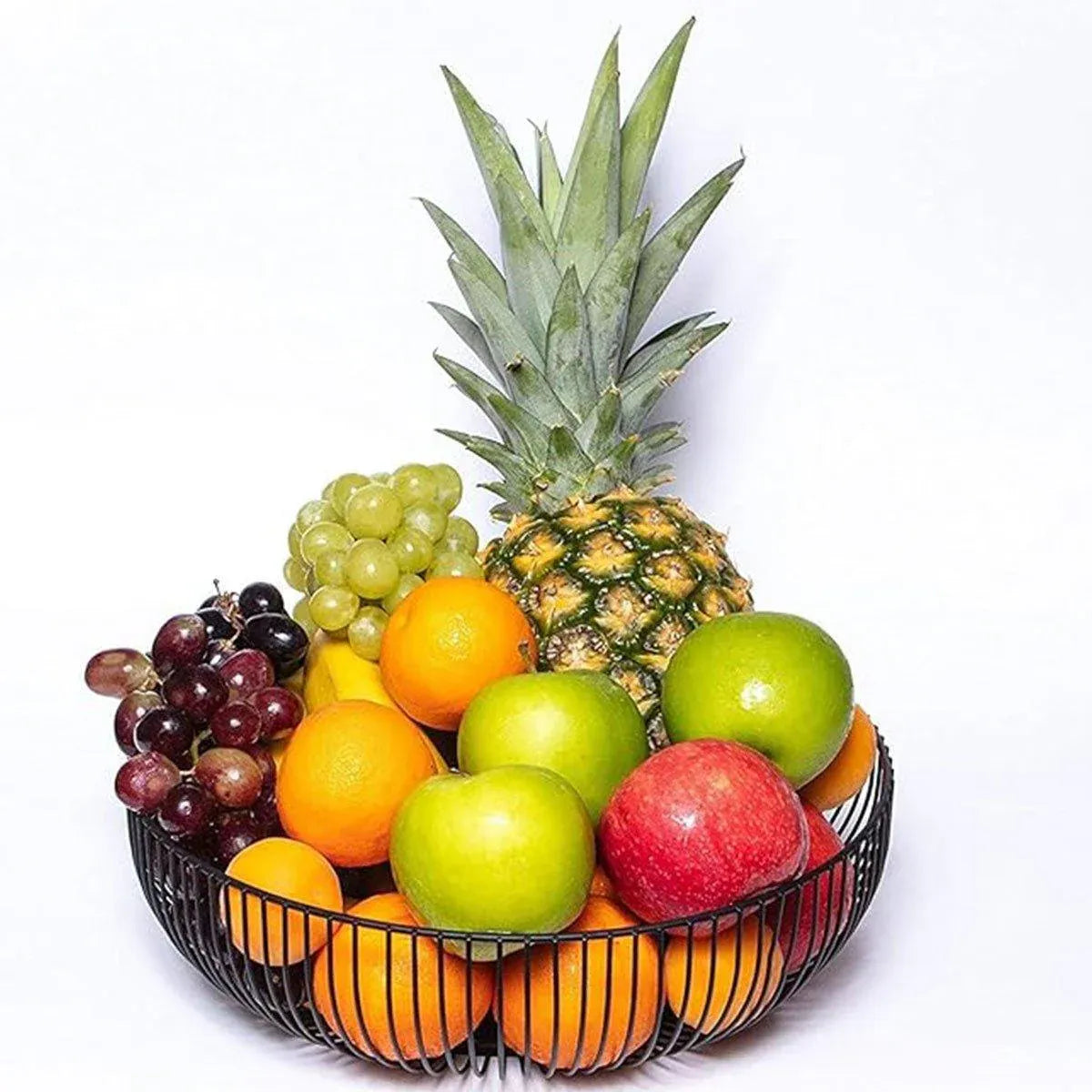 Multi Functional Wire Storage Basket Fruit Vegetable Holder for Kitchen Counter V528-FRUIT-BASKET-BLACK-973851