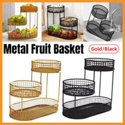 Luxury Multi-Layer Fruit Basket Snack Storage Rack Living Room Coffee Table - Gold V528-FRUIT-BASKET-GOLD-264564