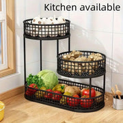 Luxury Multi-Layer Fruit Basket Snack Storage Rack Living Room Coffee Table - Gold V528-FRUIT-BASKET-GOLD-264564