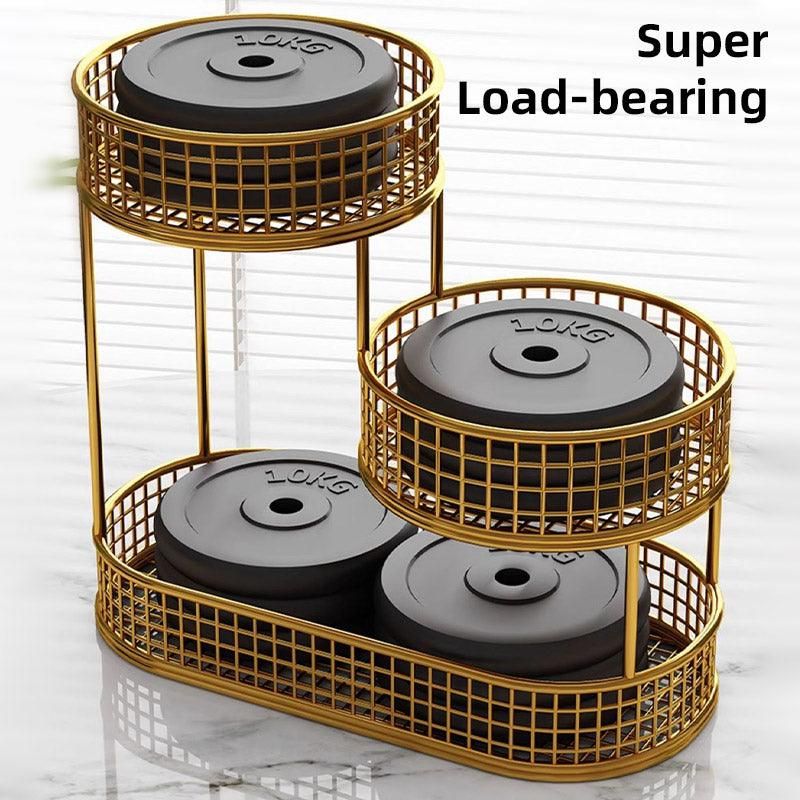 Luxury Multi-Layer Fruit Basket Snack Storage Rack Living Room Coffee Table - Gold V528-FRUIT-BASKET-GOLD-264564