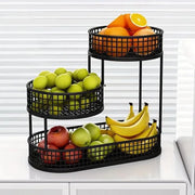 Luxury Multi-Layer Fruit Basket Snack Storage Rack Living Room Coffee Table - Gold V528-FRUIT-BASKET-GOLD-264564