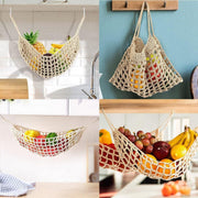 Under Desk Hanging Fruit Basket Kitchen Storage Net Home Organizer for Fruits - Yellow V528-FRUIT-BASKET-LIGHT-YELLOW-993428