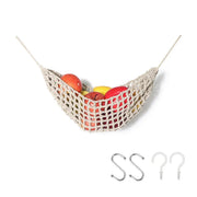 Under Desk Hanging Fruit Basket Kitchen Storage Net Home Organizer for Fruits - Yellow V528-FRUIT-BASKET-LIGHT-YELLOW-993428