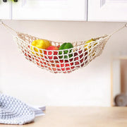 Under Desk Hanging Fruit Basket Kitchen Storage Net Home Organizer for Fruits - White V528-FRUIT-BASKET-OFF-WHITE-937826