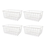4pcs Fruit Basket Storage Baskets for Kitchen Organization Home Storage Solution V528-FRUIT-BASKET-WHITE-S-4PCS-253104