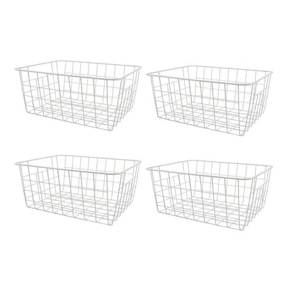 4pcs Fruit Basket Storage Baskets for Kitchen Organization Home Storage Solution V528-FRUIT-BASKET-WHITE-S-4PCS-253104