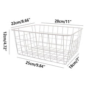 4pcs Fruit Basket Storage Baskets for Kitchen Organization Home Storage Solution V528-FRUIT-BASKET-WHITE-S-4PCS-253104