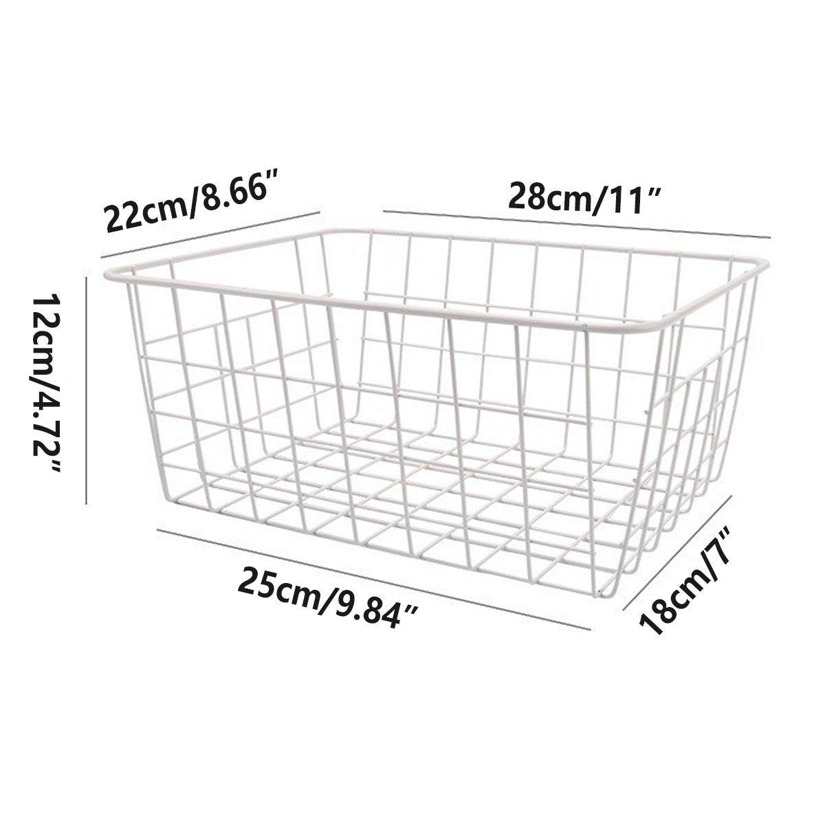 4pcs Fruit Basket Storage Baskets for Kitchen Organization Home Storage Solution V528-FRUIT-BASKET-WHITE-S-4PCS-253104