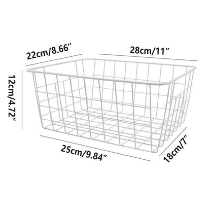 4pcs Fruit Basket Storage Baskets for Kitchen Organization Home Storage Solution V528-FRUIT-BASKET-WHITE-S-4PCS-253104