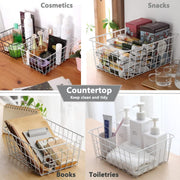 4pcs Fruit Basket Storage Baskets for Kitchen Organization Home Storage Solution V528-FRUIT-BASKET-WHITE-S-4PCS-253104